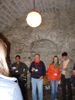 Lodovico in the Marsala room singing songs from his booklet